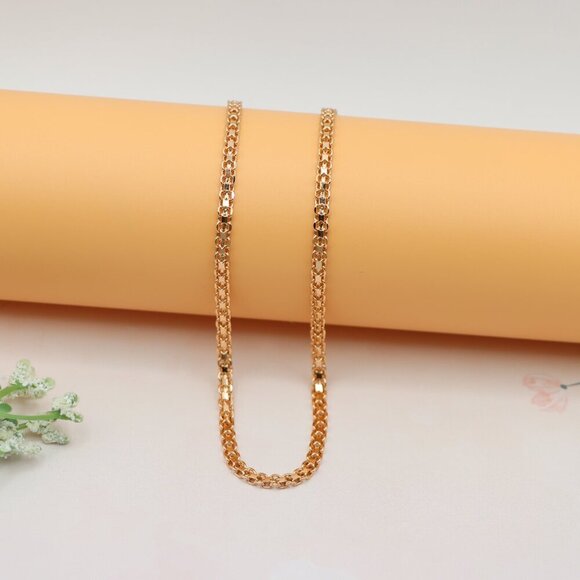 Chunky Rose Gold Chain Necklace – Bold 18 Inch Statement Piece, XPNL0205 - Picture 1 of 12